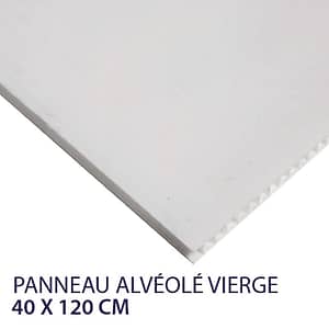 panneau alvéolaire vierge 40 x 120 cm